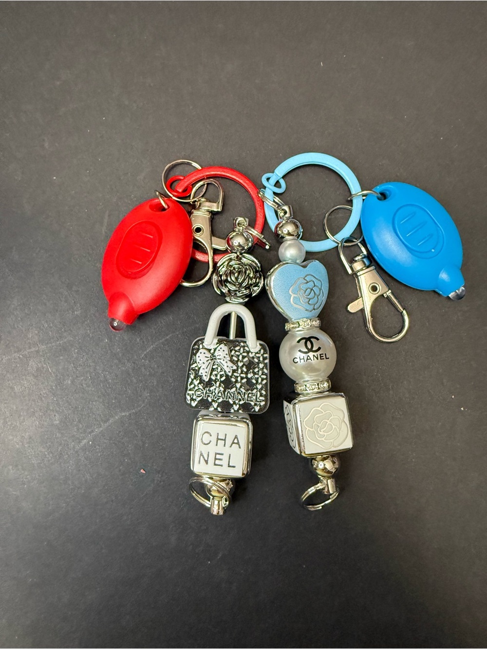 New Fashion Purse Charms/Keychains with Flashlight